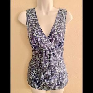 Issac Mizrahi For Target Silk Blouse- M blue